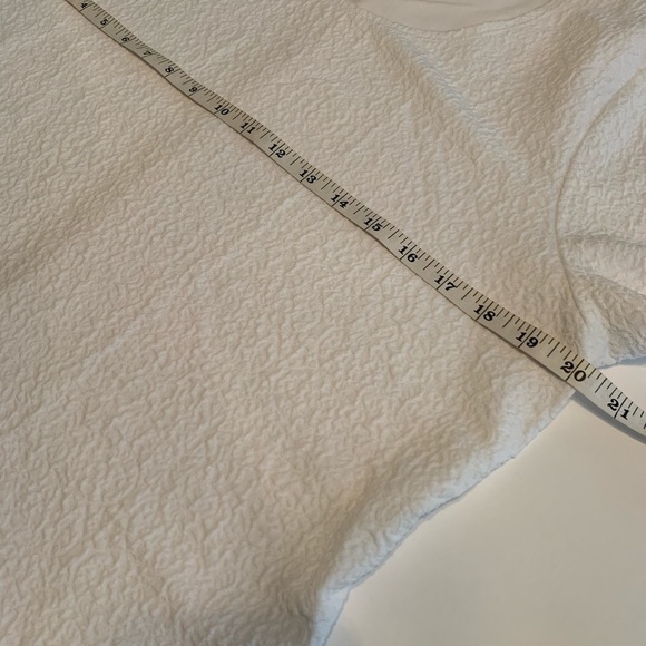 Laura Ashley petite short sleeve textured top - Picture 3 of 6